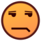 Unamused Face emoji on Emojidex